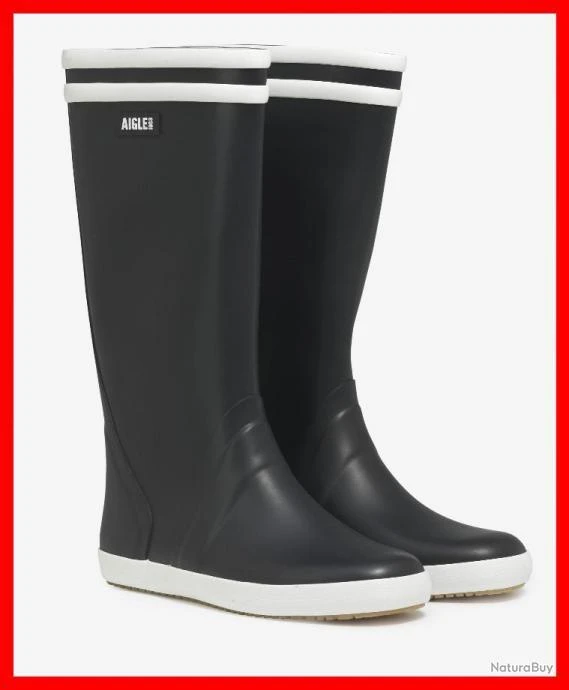 AIGLE - BOTTES HOMME GOELAND 2 MARINE/BLANC P.42 1 AIGLE - BOTTES HOMME GOELAND 2 MARINE/BLANC P.42