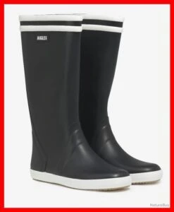 AIGLE - BOTTES HOMME GOELAND 2 MARINE/BLANC P.46