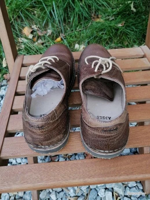 Très Belles Chaussures Basses Outdoor AIGLE T42 Cuir Grainé 2 Très Belles Chaussures Basses Outdoor AIGLE T42 Cuir Grainé – Image 2