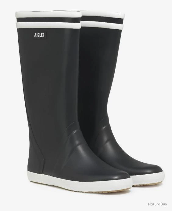 AIGLE - BOTTES HOMME GOELAND 2 MARINE/BLANC P.44 3 AIGLE - BOTTES HOMME GOELAND 2 MARINE/BLANC P.44 – Image 3