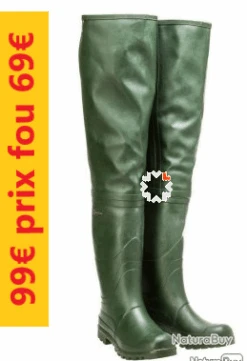 Cuissardes AIGLE Rivière P 40 VERTES 38047