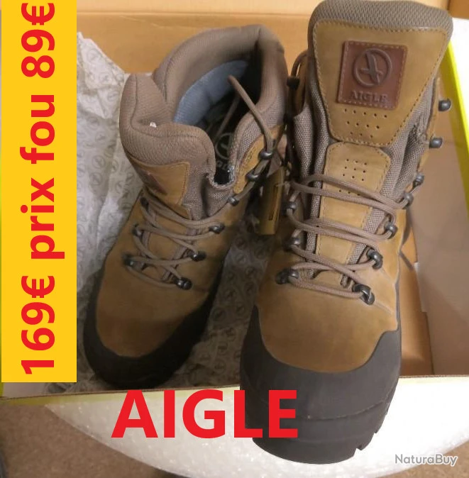 CHAUSSURES AIGLE BROOKS GORE TEX KAKI PT 40 47127-7 1 CHAUSSURES AIGLE BROOKS GORE TEX KAKI PT 40 47127-7