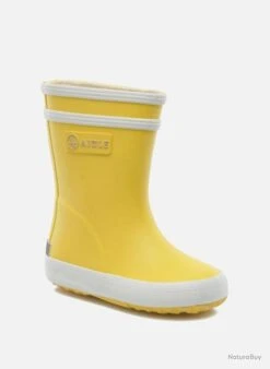 Bottes De Pluie Baby Flac AIGLE Jaune 23 13 Bottes De Pluie Baby Flac AIGLE Jaune 23 -Aigle 00007 Bottes de pluie Baby Flac AIGLE Jaune 23