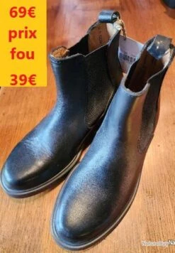 CHAUSSURES TYPE BOOTS AIGLE SEVILLE T 35 NOIRES