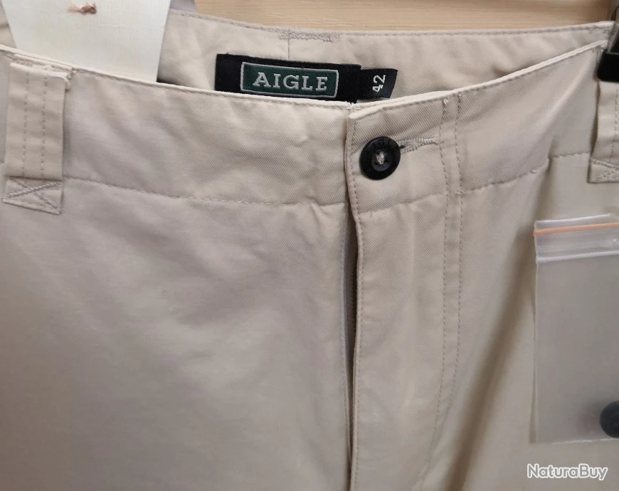 PANTALON SHORT LEGER AIGLE CORTO BEIGE 42 505510-42JS 4 PANTALON SHORT LEGER AIGLE CORTO BEIGE 42 505510-42JS – Image 4