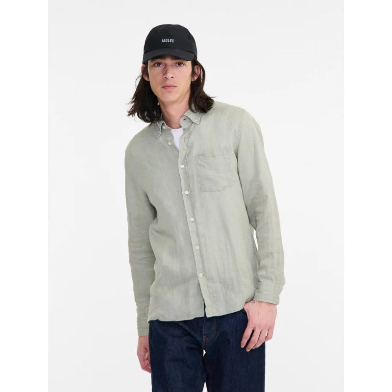 Chemise Lin à Manches Longues Aigle 12 Chemise Lin à Manches Longues Aigle – Image 12