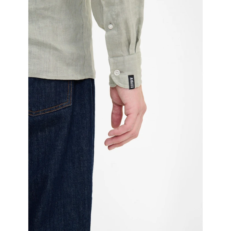 Chemise Lin à Manches Longues Aigle 13 Chemise Lin à Manches Longues Aigle – Image 13