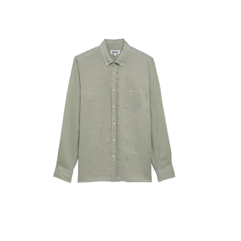 Chemise Lin à Manches Longues Aigle 9 Chemise Lin à Manches Longues Aigle – Image 9