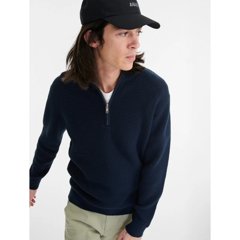 Pull à Col Demi-zippé Aigle 6 Pull à Col Demi-zippé Aigle – Image 6
