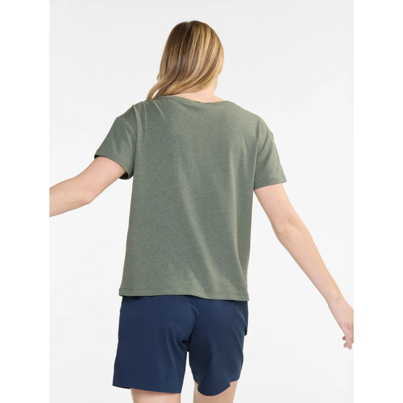 T-Shirt Col V En Coton Lin Aigle 4 T-Shirt Col V En Coton Lin Aigle – Image 4