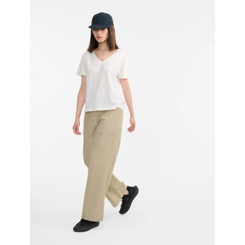 T-Shirt Col V En Coton Lin Aigle 9 T-Shirt Col V En Coton Lin Aigle – Image 9